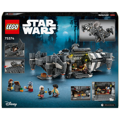 LEGO Star Wars The Onyx Cinder spaceship with minifigures on a mission
