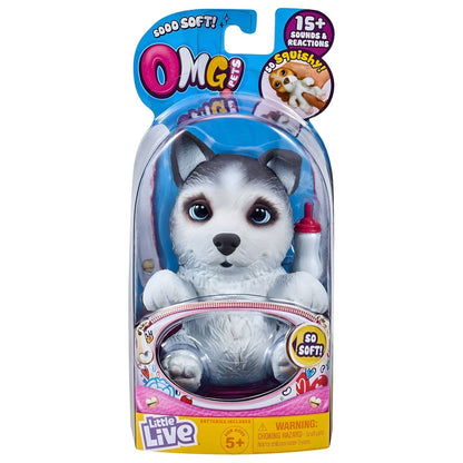 Little Live Pets OMG Husky highlighted for tender playtime