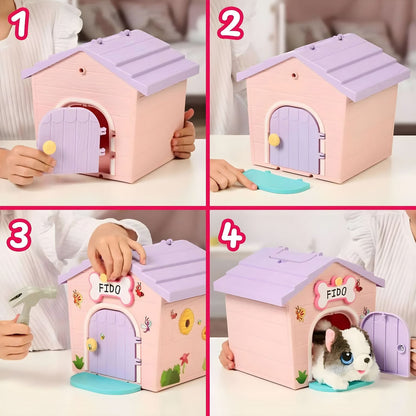 Little Live Pets Mini Surprise Dog House with house, adoption accessories and mystery dog
