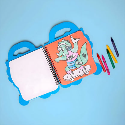 Dino OMY book with coloring pages and stickers