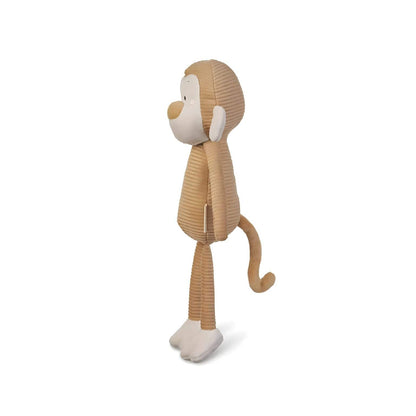 Bigeye monkey fabric companion for comfort and little stories