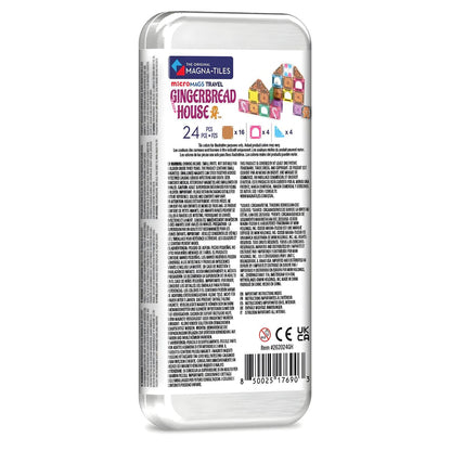 MAGNA-TILES microMAGS Gingerbread House for building and inventing stories