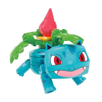 Mega Pokémon Park Scene with Pokémon character and colorful park scenery with flowers and landscape elements