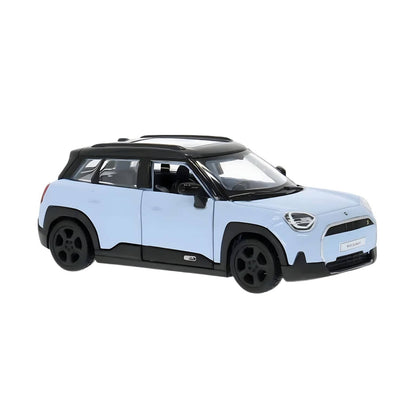Mini Aceman SE Pullback 1/43 light blue by Maisto in Power Racer packaging