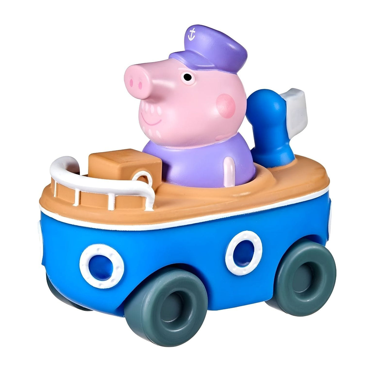 Mini veículo Peppa Pig Grandpa Pig no seu barco
