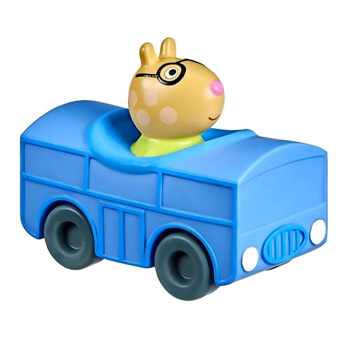 Pedro Pony Peppa Pig em mini veículo escolar