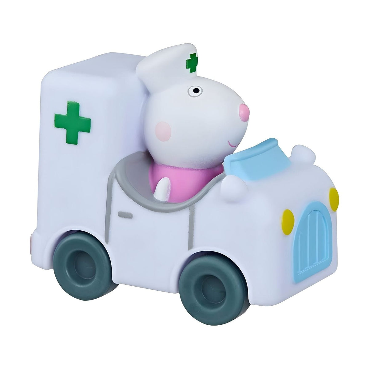 Ambulância Peppa Pig com rodas móveis para brincar