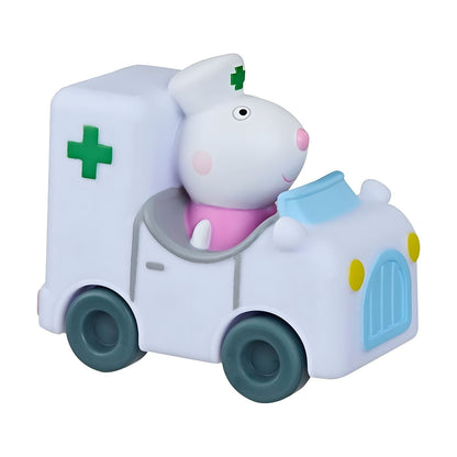 Peppa Pig ambulance with movable wheels for play
