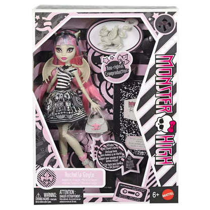 Monster High Boo-riginal Creeproduction Rochelle Goyle doll with pink hair and accessories
