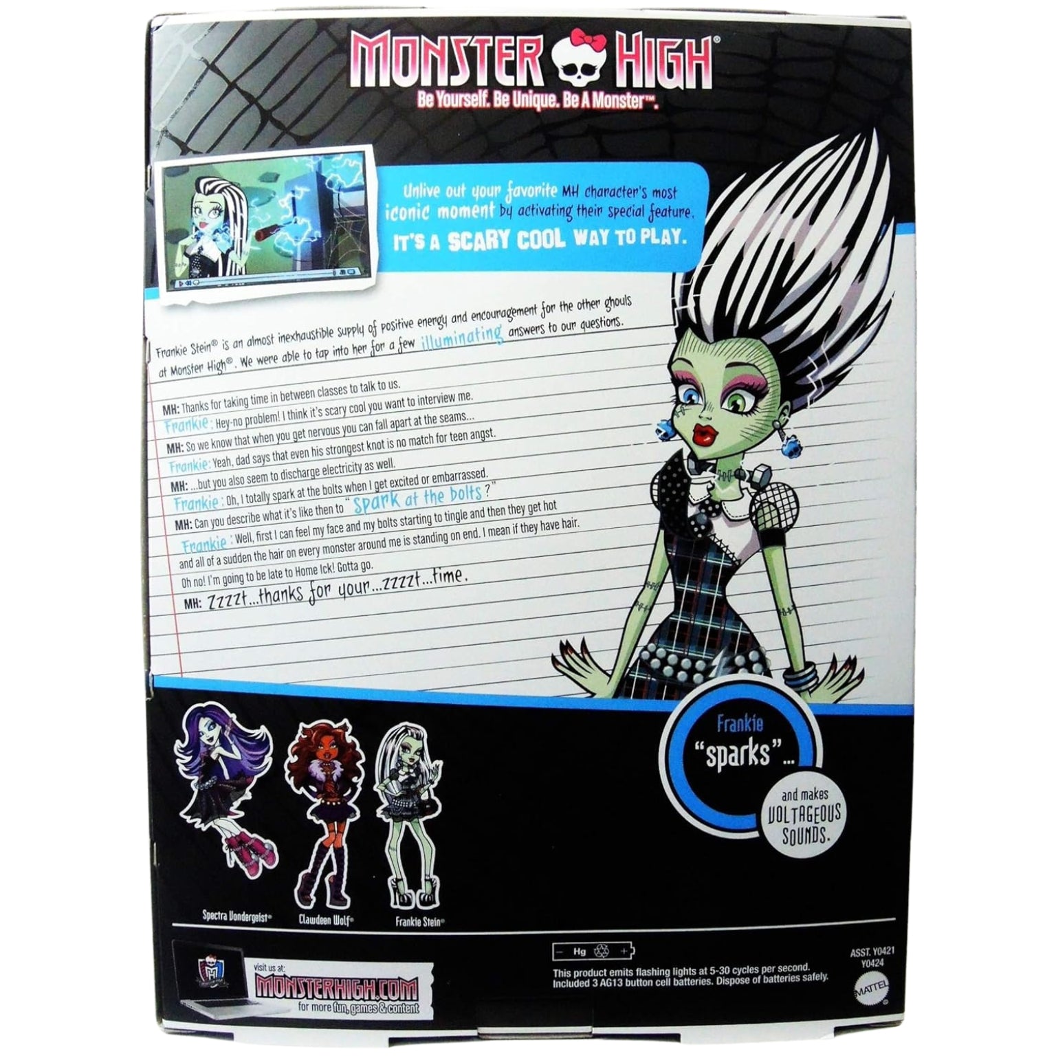 Monster High Mais Viva do que Morta -Frankie Stein-