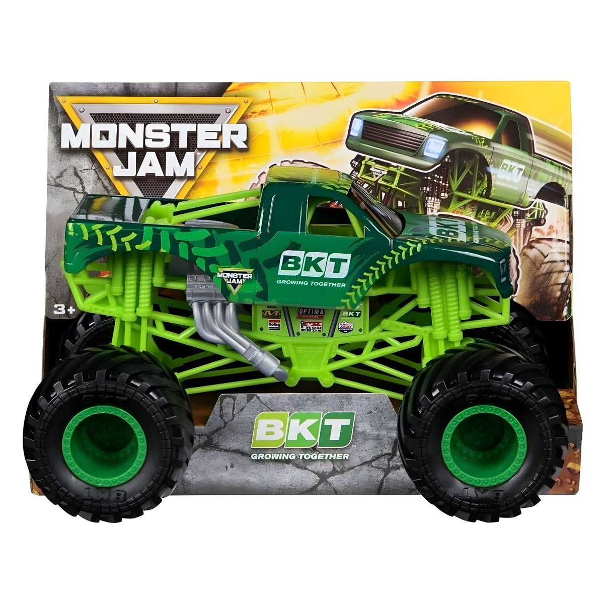 Camião Monster Jam BKT Growing Together verde com detalhes BKT