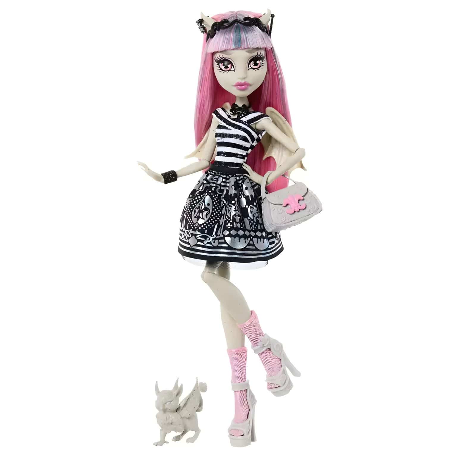 Boneca Monster High Boo-riginal Creeproduction Rochelle Goyle com cabelo rosa e acessórios
