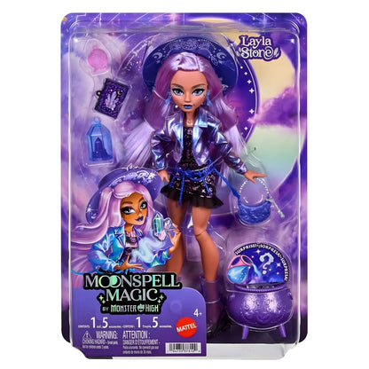 Monster High Moonspell Magic Layla Stone Doll in packaging