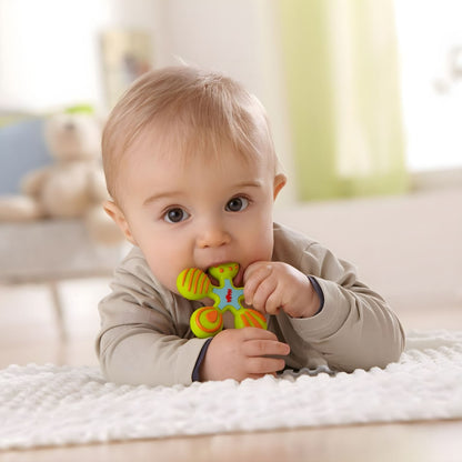 Green Star Teether for moments of accompanied exploration