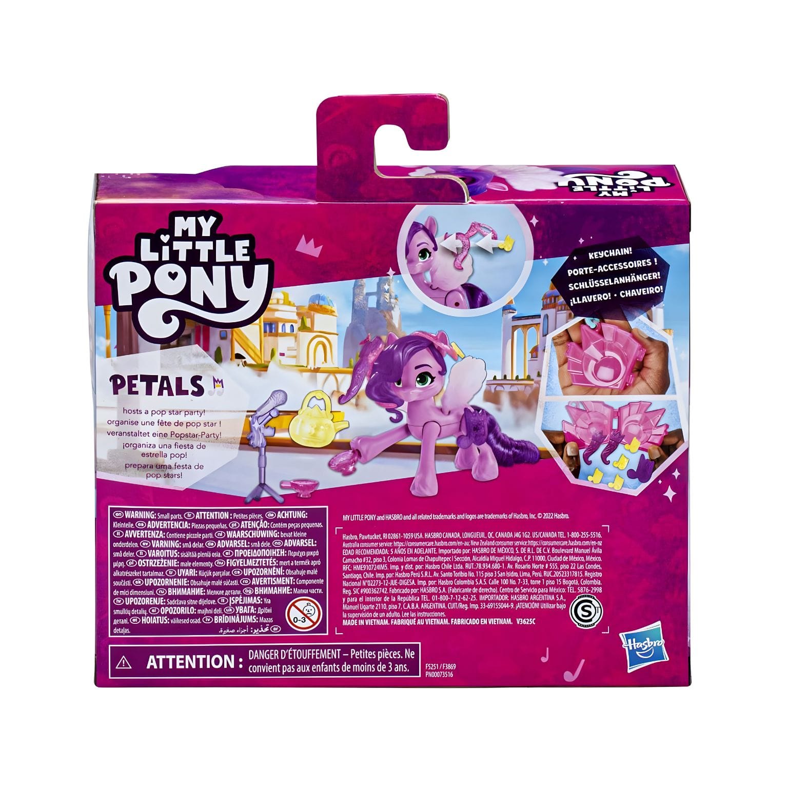 Brinquedo My Little Pony Princess Petals para histórias musicais em Equestria