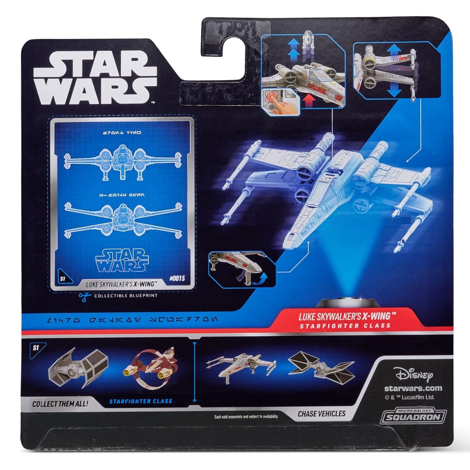 Nave Star Wars - X-Wing Starfighter com Luke Skywalker