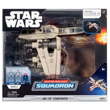 Nave Star Wars Micro Galaxy ARC-170 Starfighter em embalagem para coleção