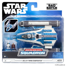 Nave Star Wars Micro Galaxy BTL-B Y-Wing Starfighter em embalagem para coleção