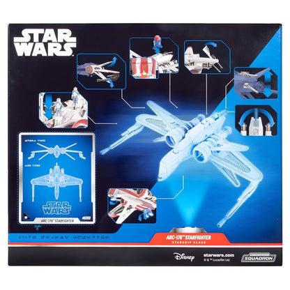 Star Wars Micro Galaxy ARC-170 Starfighter Ship as a prominent fleet piece