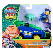 Patrulha Pata The Dino Movie veículo de resgate Chase com figura e dinossauro