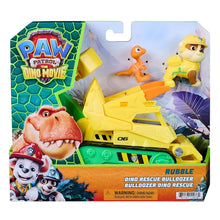 Patrulha Pata The Dino Movie Rubble com bulldozer Dino Rescue e figuras