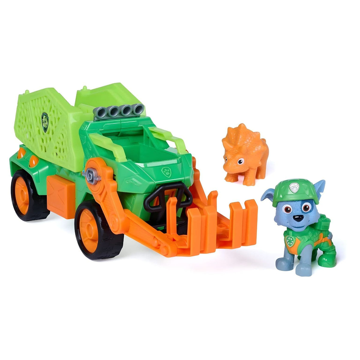 Patrulha Pata The Dino Movie veículo Rocky Dino Rescue Recycler