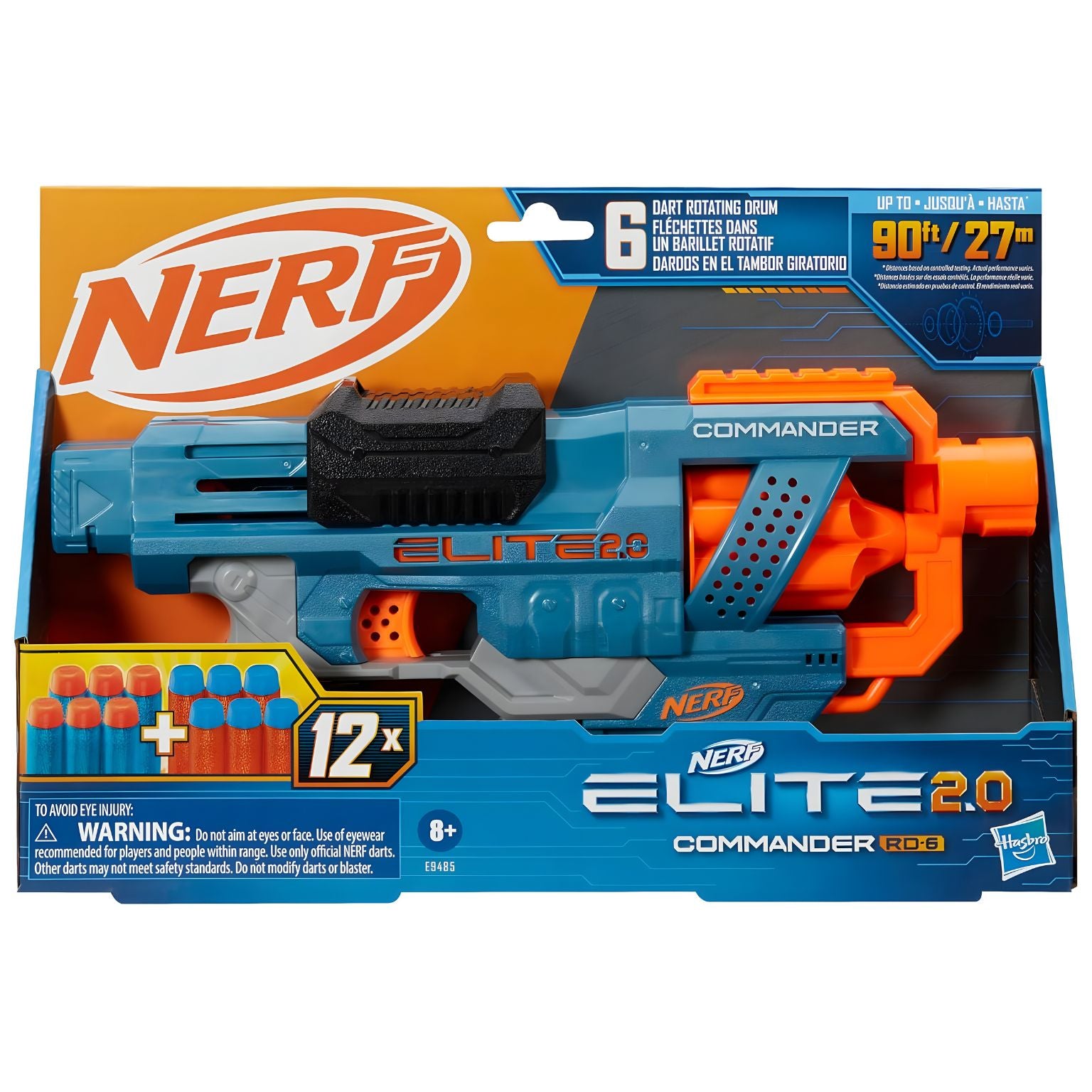 Pistola Nerf - Elite 2.0 Commander RD-6