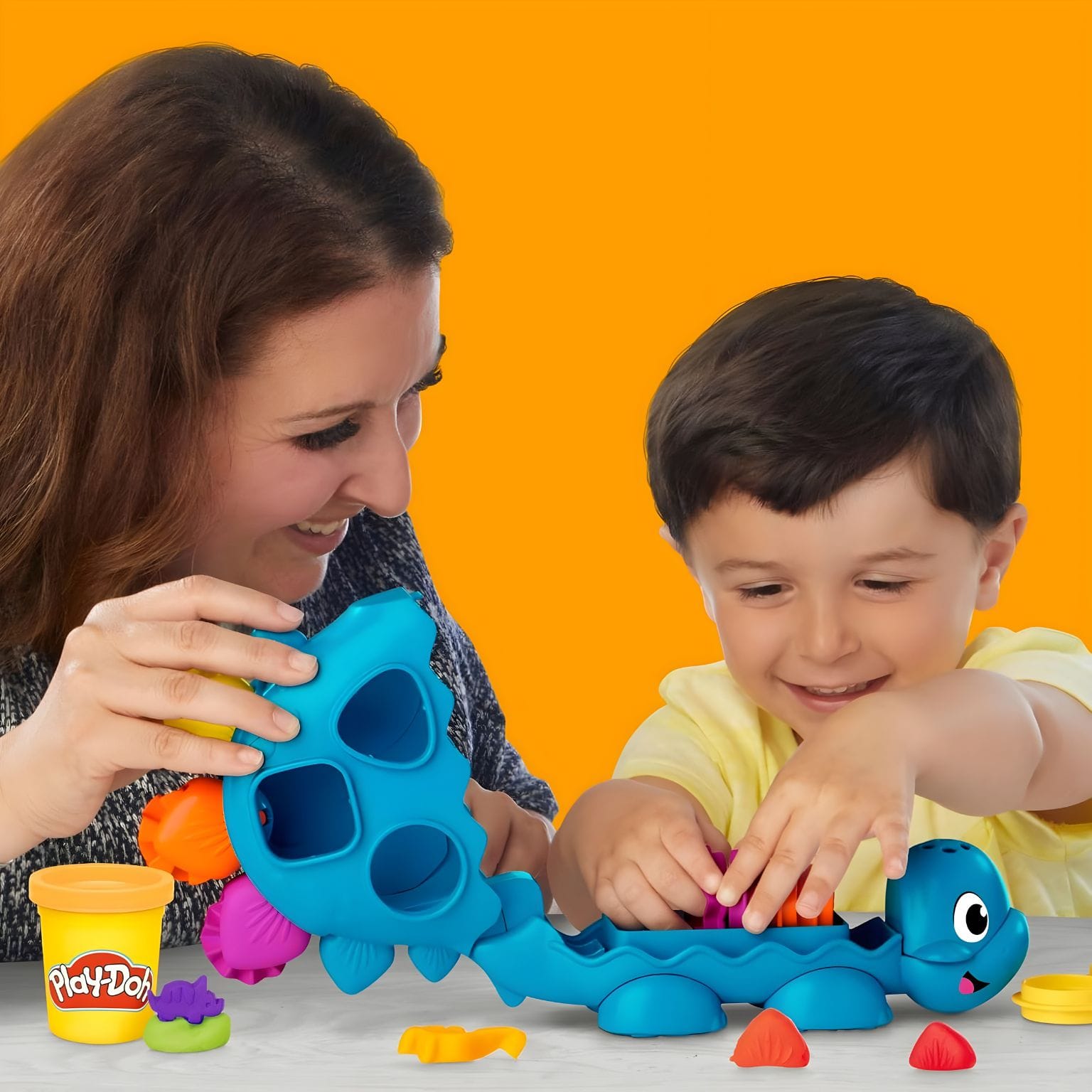 Play-Doh Dinossauro formas e cores para aprender e imaginar