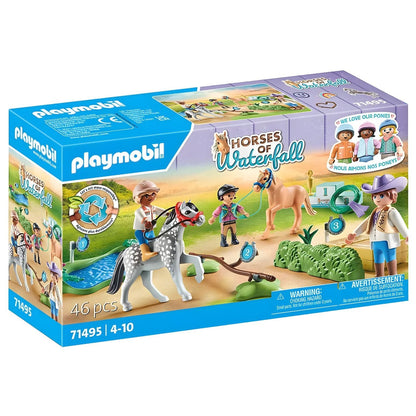 Playmobil 71495 Pony Tournament with ponies, podium, and competition accessories