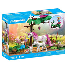 Playmobil 71839 Estábulo mágico unicórnio para mãe e potro vista principal