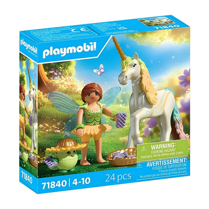 Playmobil 71840 Rainbow Flower Unicorn with fairy main view