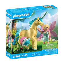 Playmobil 71842 Unicórnio Sunshine Blossom com fada vista principal