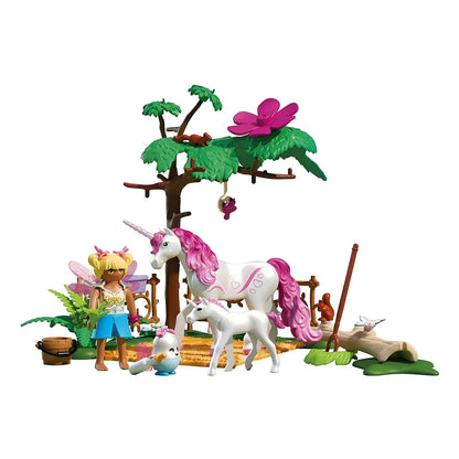 Playmobil 71839 Magical unicorn stable for mother and foal additional view 1