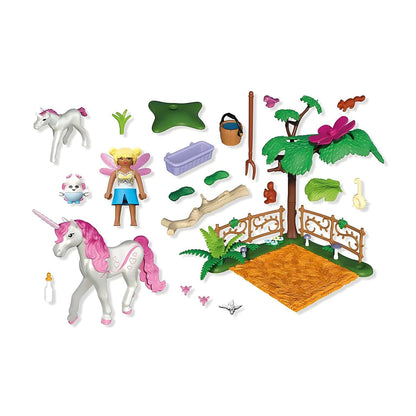 Playmobil 71839 Magical unicorn stable for mother and foal additional view 2