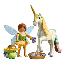 Playmobil 71840 Unicórnio Rainbow Flower com fada vista adicional 1