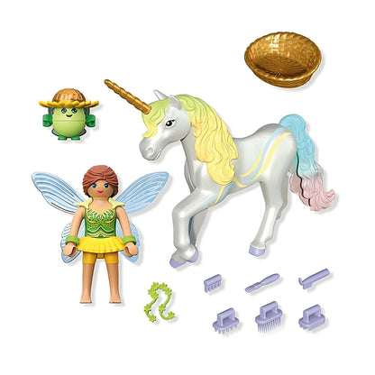 Playmobil 71840 Rainbow Flower Unicorn with fairy additional view 2