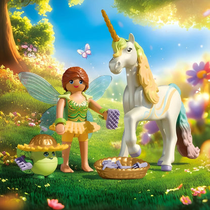 Playmobil 71840 Rainbow Flower Unicorn with fairy additional view 3