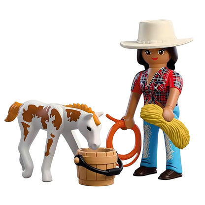 Playmobil 72026 DuoPack Knight with horse in a moment of care and friendship
