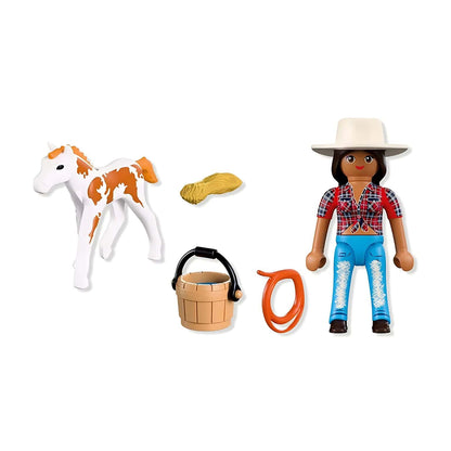 Playmobil 72026 DuoPack Knight with horse in a moment of care and friendship
