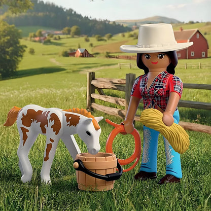 Playmobil 72026 DuoPack Knight with horse in a moment of care and friendship