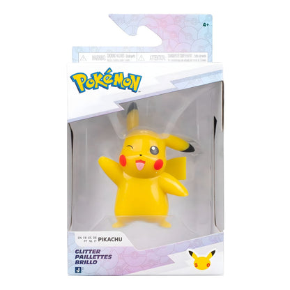 Pokémon Battle Pikachu 30th Anniversary Figure with glitter finish