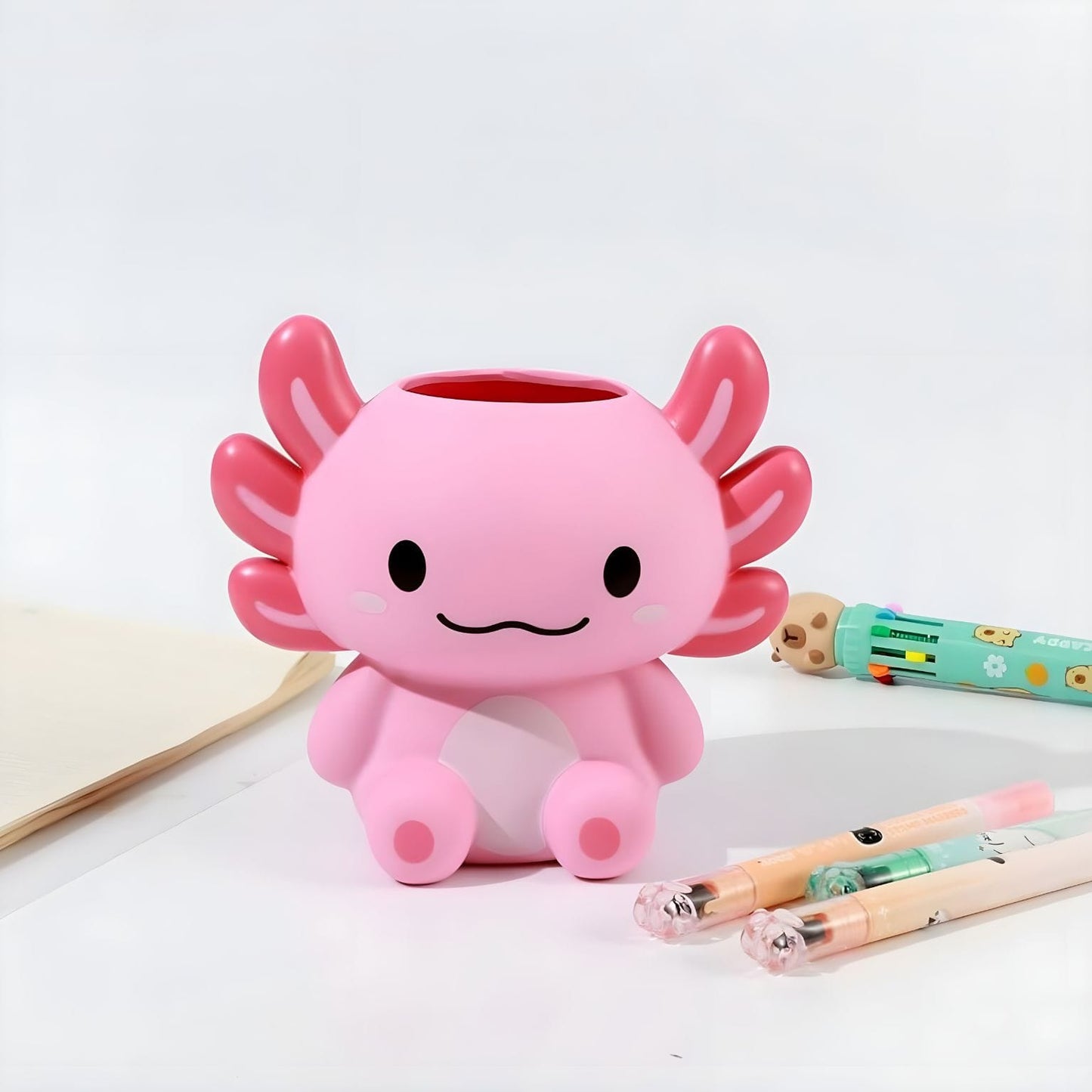 Organizador de secretária infantil Axolutely com design 3D divertido