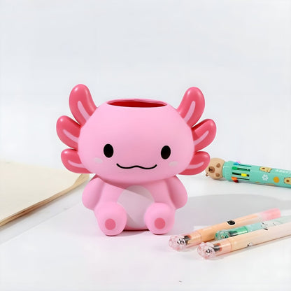Axolutely children's desk organizer with fun 3D design