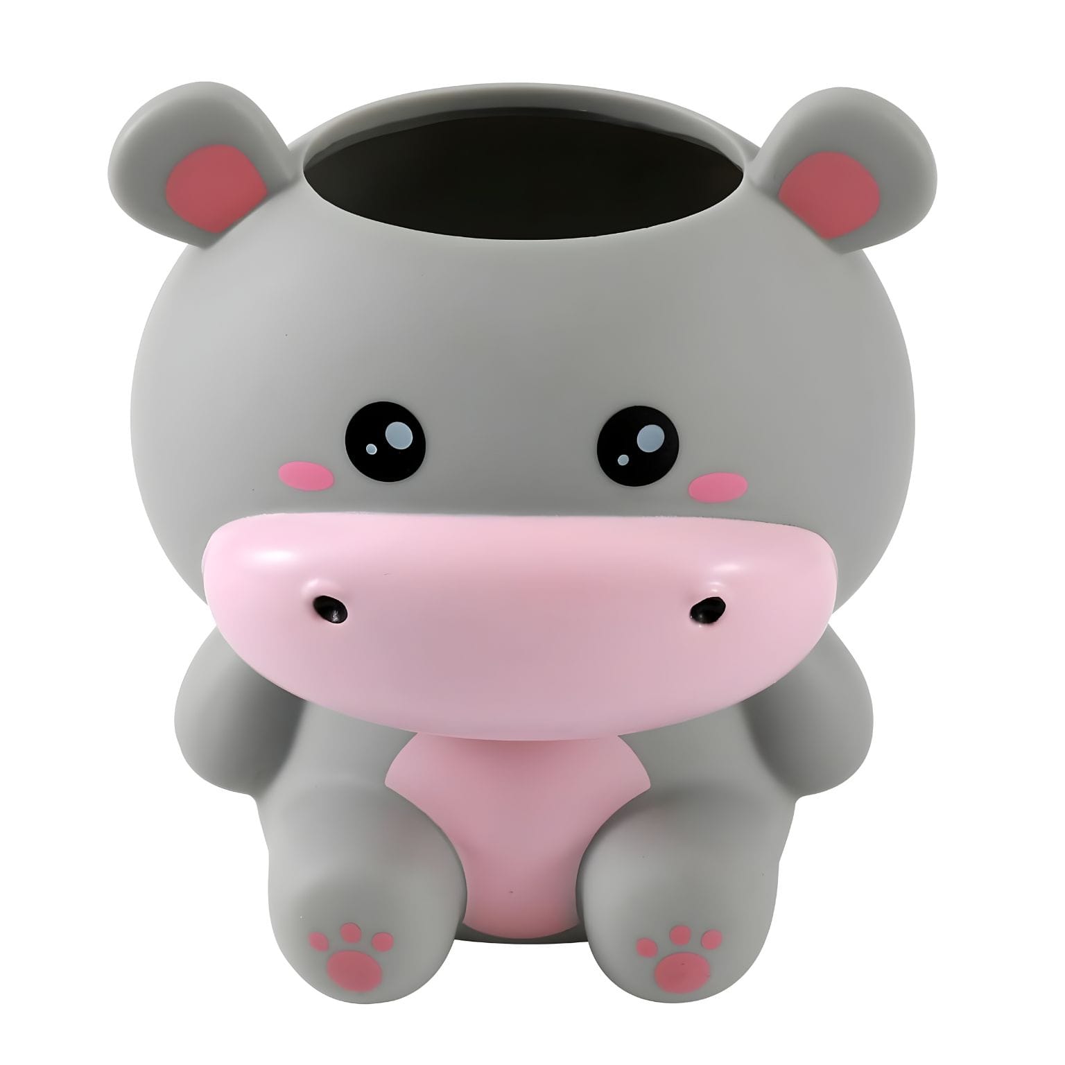Organizador de secretária infantil Hippo com design 3D divertido