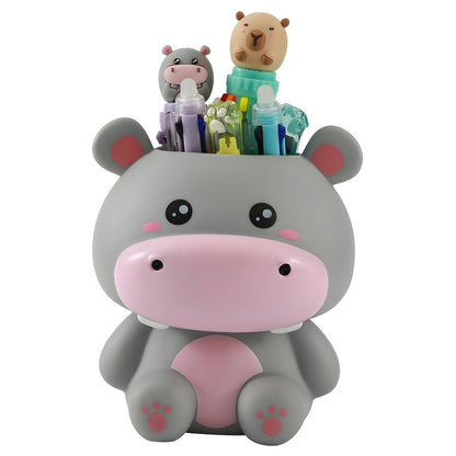 Hippo children's pencil holder for bedroom or creative study space