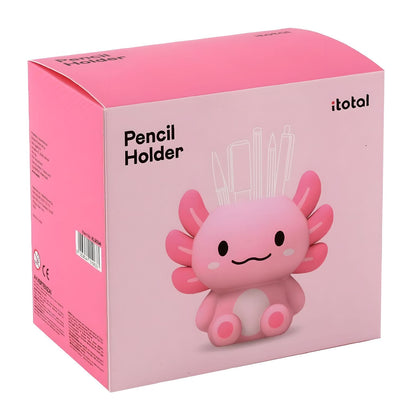 3D Axolutely children's pencil holder with an axolotl-inspired look for child's desk