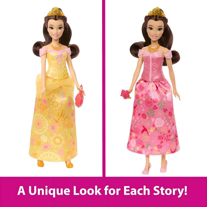Disney Princess Belle doll in packaging with two play styles