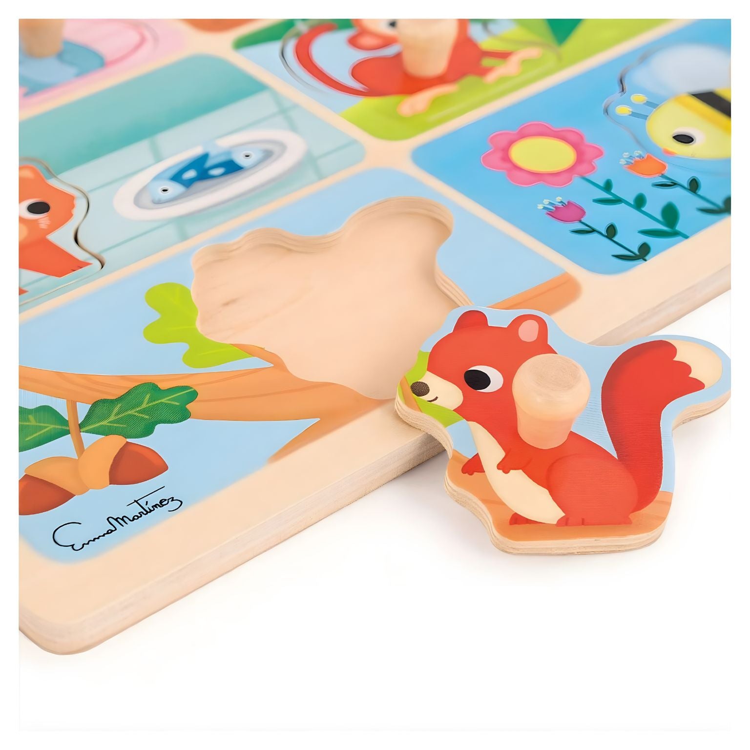 Puzzle Animais Comida Favorita