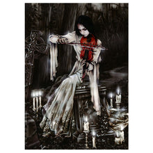Puzzle Favole Violin: figura com violino rodeada de velas