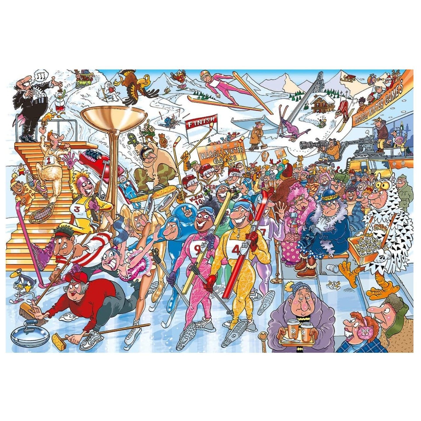 Wasgij Puzzle? 1000 pcs - Winter Games